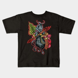 Krampus Ferret - With Red Outline Kids T-Shirt